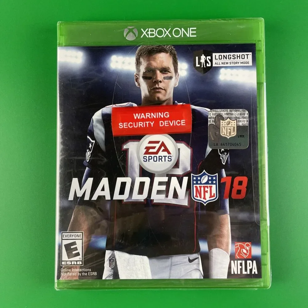 Madden NFL 18 (Microsoft Xbox One, 2017) New Sealed Tom Brady Cover